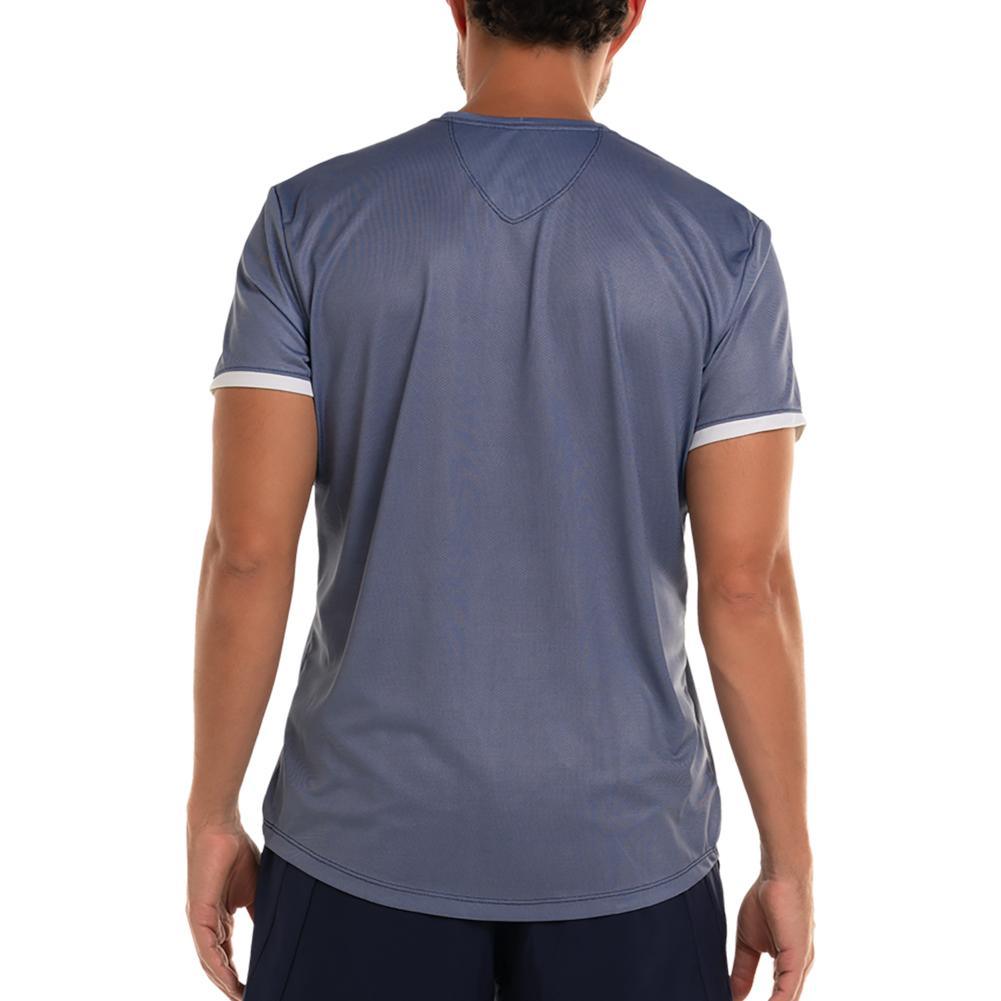 Men's Emerge Short Sleeve Tennis Crew White Apparel K-Swiss