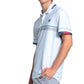 Men`s So Cal Short Sleeve Tennis Polo Malibu Blue Apparel K-Swiss