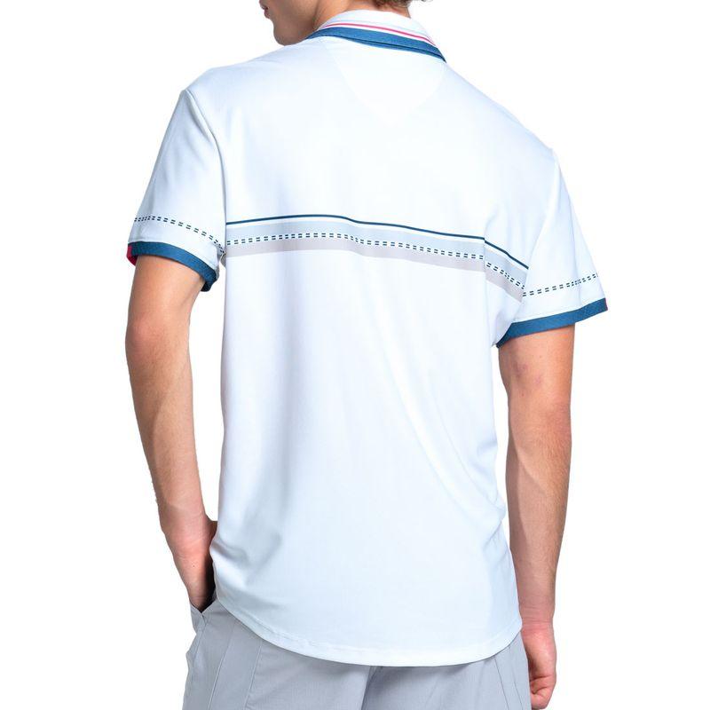 Men`s So Cal Short Sleeve Tennis Polo Malibu Blue Apparel K-Swiss
