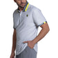 Men`s Striker Short Sleeve Tennis Polo Sharkskin Apparel K-Swiss