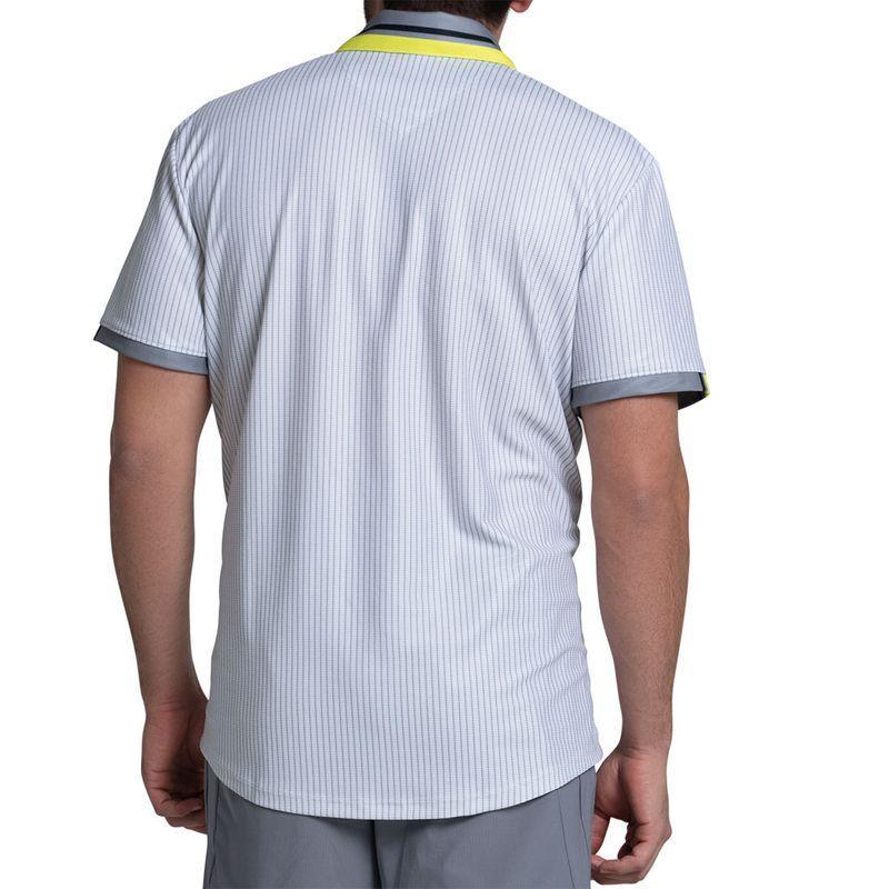 Men`s Striker Short Sleeve Tennis Polo Sharkskin Apparel K-Swiss