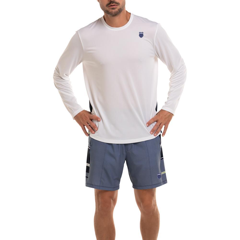 Men's Arise Long Sleeve Tennis Top White Apparel K-Swiss