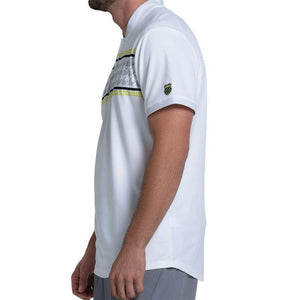 Men`s Strike Short Sleeve Tennis Henley Kiwi Apparel K-Swiss
