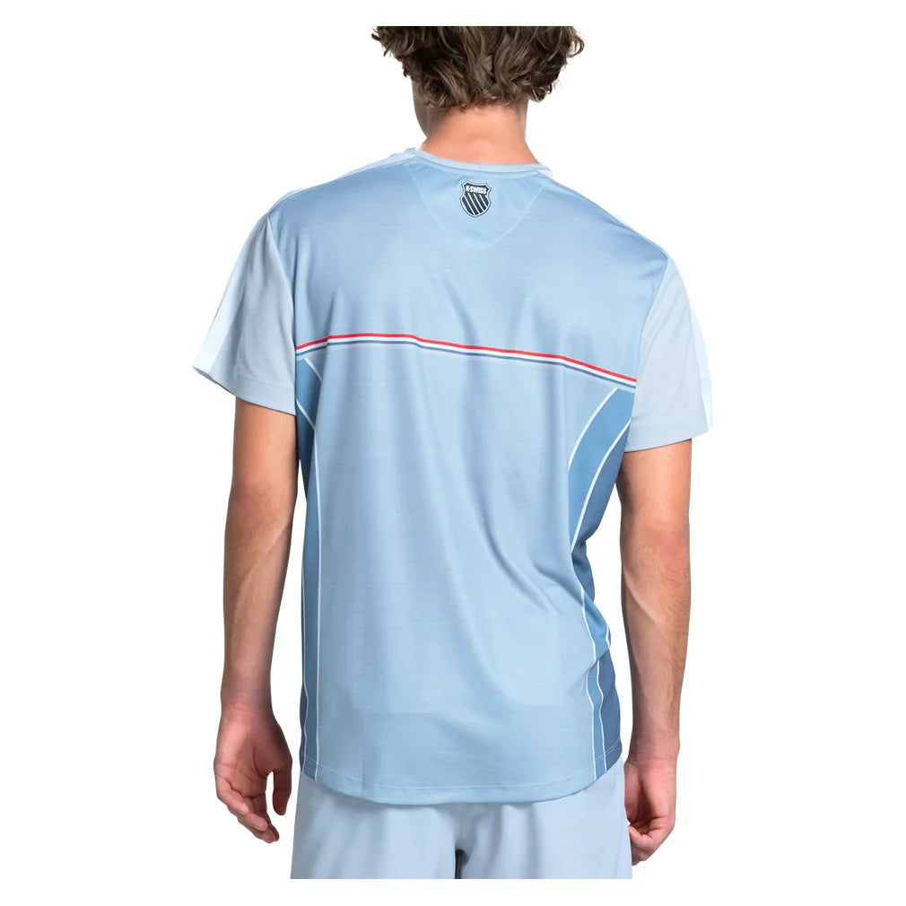 Men`s Voyager Short Sleeve Tennis Top Infinity Apparel K-Swiss