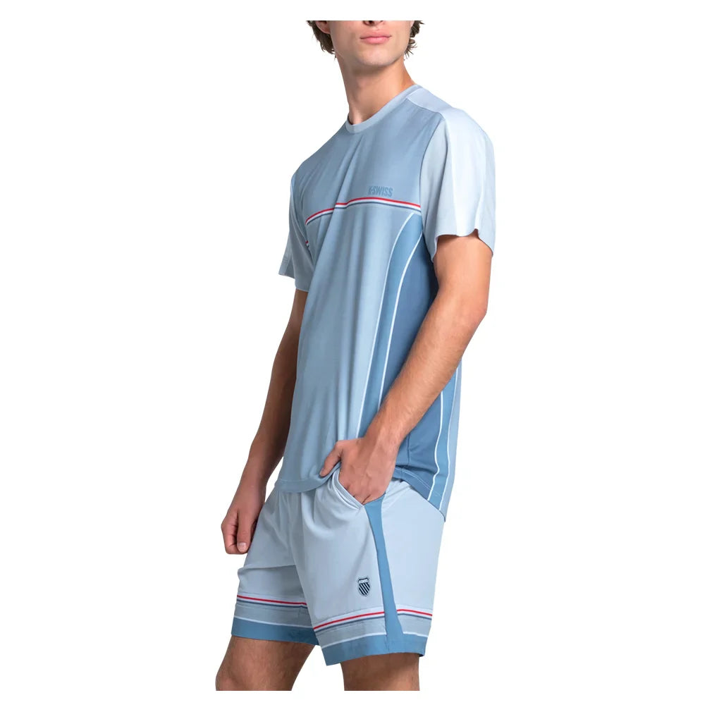 Men`s Voyager Short Sleeve Tennis Top Infinity Apparel K-Swiss