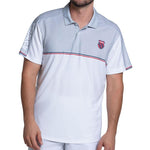 Men`s Tradition Short Sleeve Tennis Polo White Apparel K-Swiss