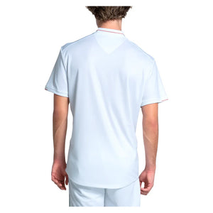 Men`s Endeavour Short Sleeve Tennis Top White Apparel K-Swiss