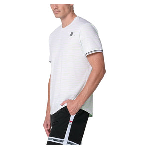 Men`s Pressure Rising Short Sleeve Tennis Top Perd Apparel K-Swiss