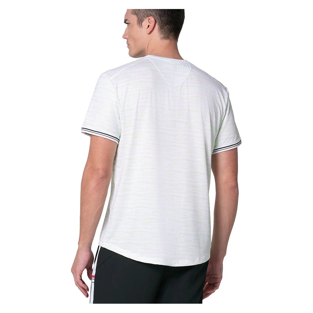 Men`s Pressure Rising Short Sleeve Tennis Top Perd Apparel K-Swiss