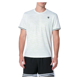 Men`s Pressure Rising Short Sleeve Tennis Top Perd Apparel K-Swiss