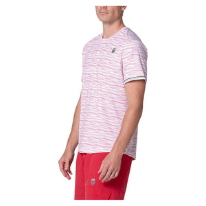 Men`s Pressure Rising Short Sleeve Tennis Top Chili Apparel K-Swiss