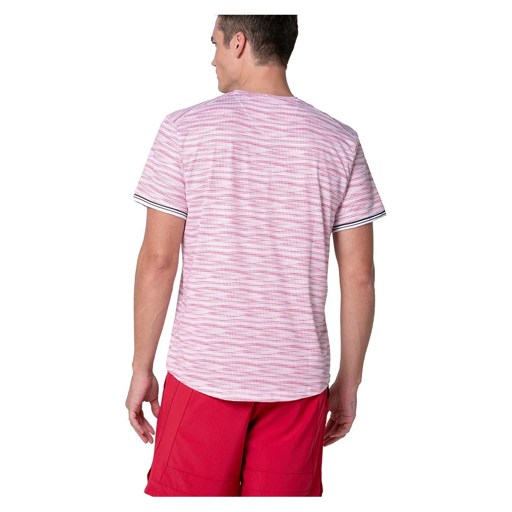 Men`s Pressure Rising Short Sleeve Tennis Top Chili Apparel K-Swiss
