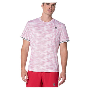 Men`s Pressure Rising Short Sleeve Tennis Top Chili Apparel K-Swiss