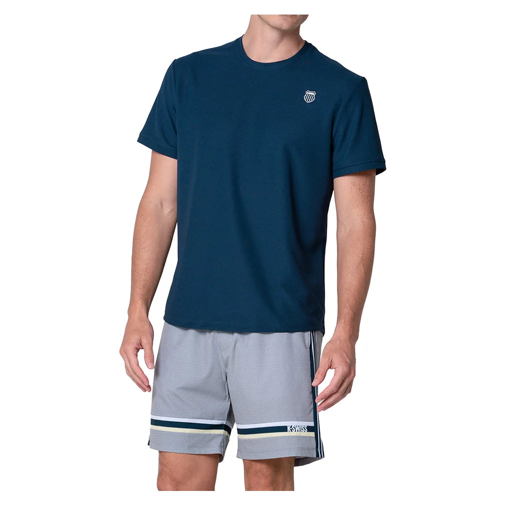Men's Stellar Short Sleeve Tennis Top Peacoat Apparel K-Swiss