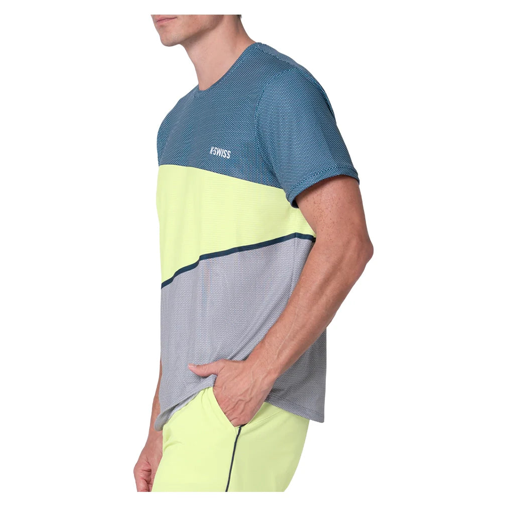Men`s Tempered Short Sleeve Tennis Top SHRK Apparel K-Swiss