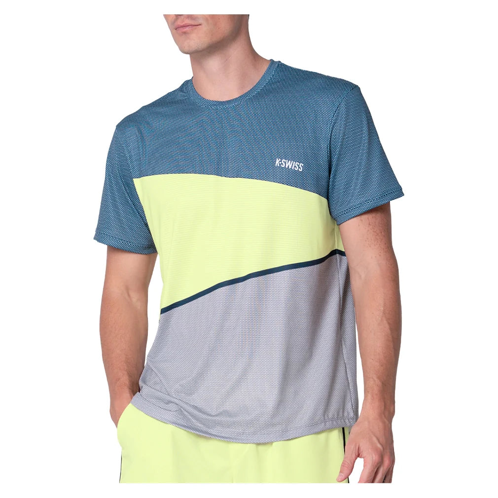Men`s Tempered Short Sleeve Tennis Top SHRK Apparel K-Swiss