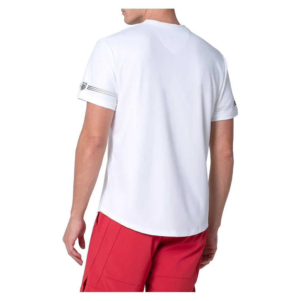 Men`s Ion Surge V Short Sleeve Tennis Top White Apparel K-Swiss