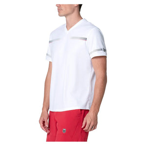 Men`s Ion Surge V Short Sleeve Tennis Top White Apparel K-Swiss