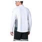 Men`s Striker 1/4 Zip Long Sleeve Tennis Top White and Black Apparel K-Swiss