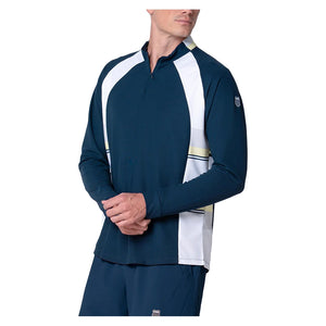 Men`s Forge 1/4 Zip Long Sleeve Tennis Top PCOT Apparel K-Swiss
