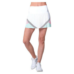 Women`s Pleated 14.5 Inch Tennis Skort Techno Pink Apparel K-Swiss
