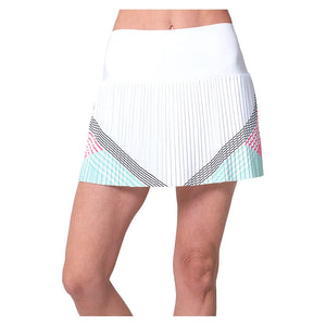 Women`s Pleated 14.5 Inch Tennis Skort Techno Pink Apparel K-Swiss