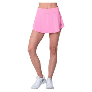 Women`s Motion 13.5 Inch Tennis Skort Techno Pink Apparel K-Swiss