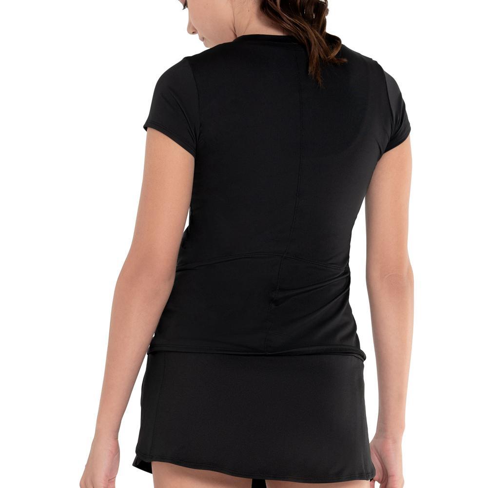 Women's Excel V-Neck Tennis Short Sleeve Apparel K-Swiss
