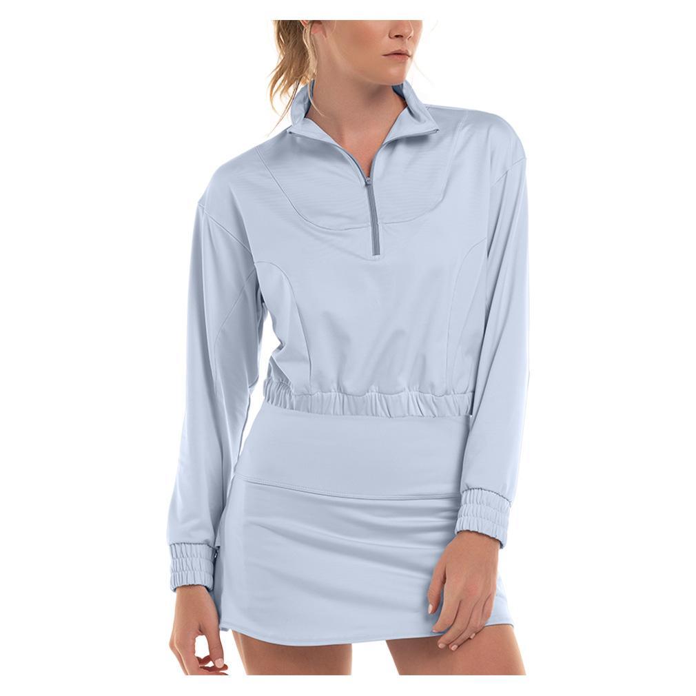 Women's Elevate 1/4 Zip Long Sleeve Tennis Top Glace Apparel K-Swiss