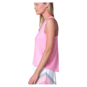 Women`s Cross Back Tennis Tank Techno Pink Apparel K-Swiss