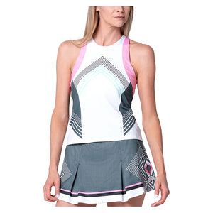 Women`s Motion Tennis Tank Techno Pink Apparel K-Swiss