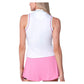 Women`s Set Sleeveless Tennis Polo White and Pink Apparel K-Swiss