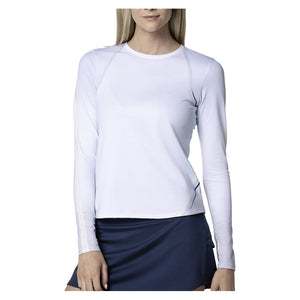 Women`s Pique Long Sleeve Tennis Top Meteorite Apparel K-Swiss
