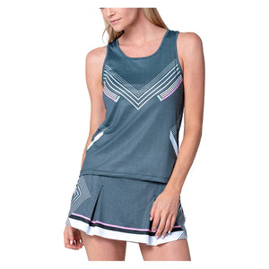 Women`s Keyhole Tennis Tank Black Apparel K-Swiss