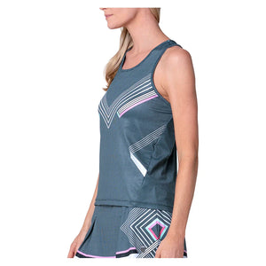 Women`s Keyhole Tennis Tank Black Apparel K-Swiss