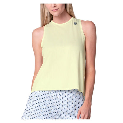 Women`s Bisect Tennis Tank Limoncello Apparel K-Swiss