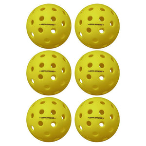Pure 2 Outdoor Pickleballs Yellow 6-Pack Balls Onix