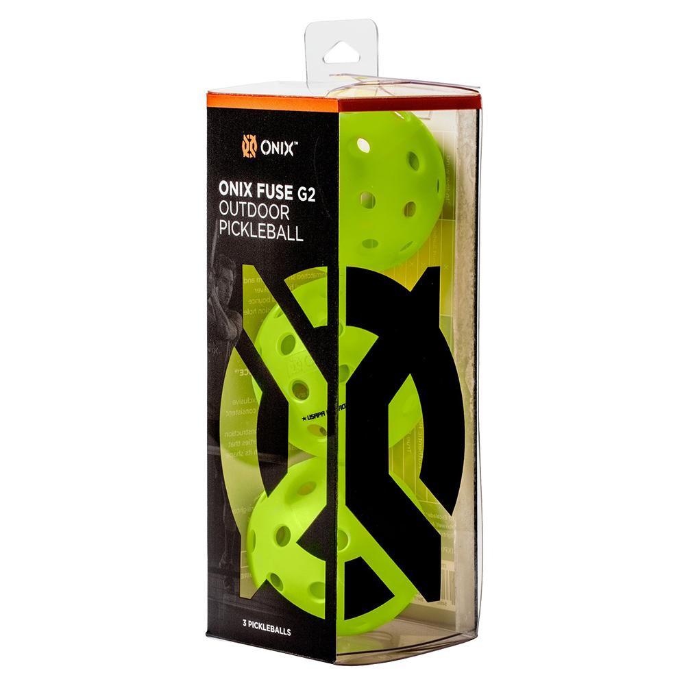 Fuse G2 Outdoor Pickleballs Neon 3-Pack Balls Onix