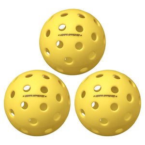 Fuse G2 Outdoor Pickleballs Yellow 3-Pack Balls Onix
