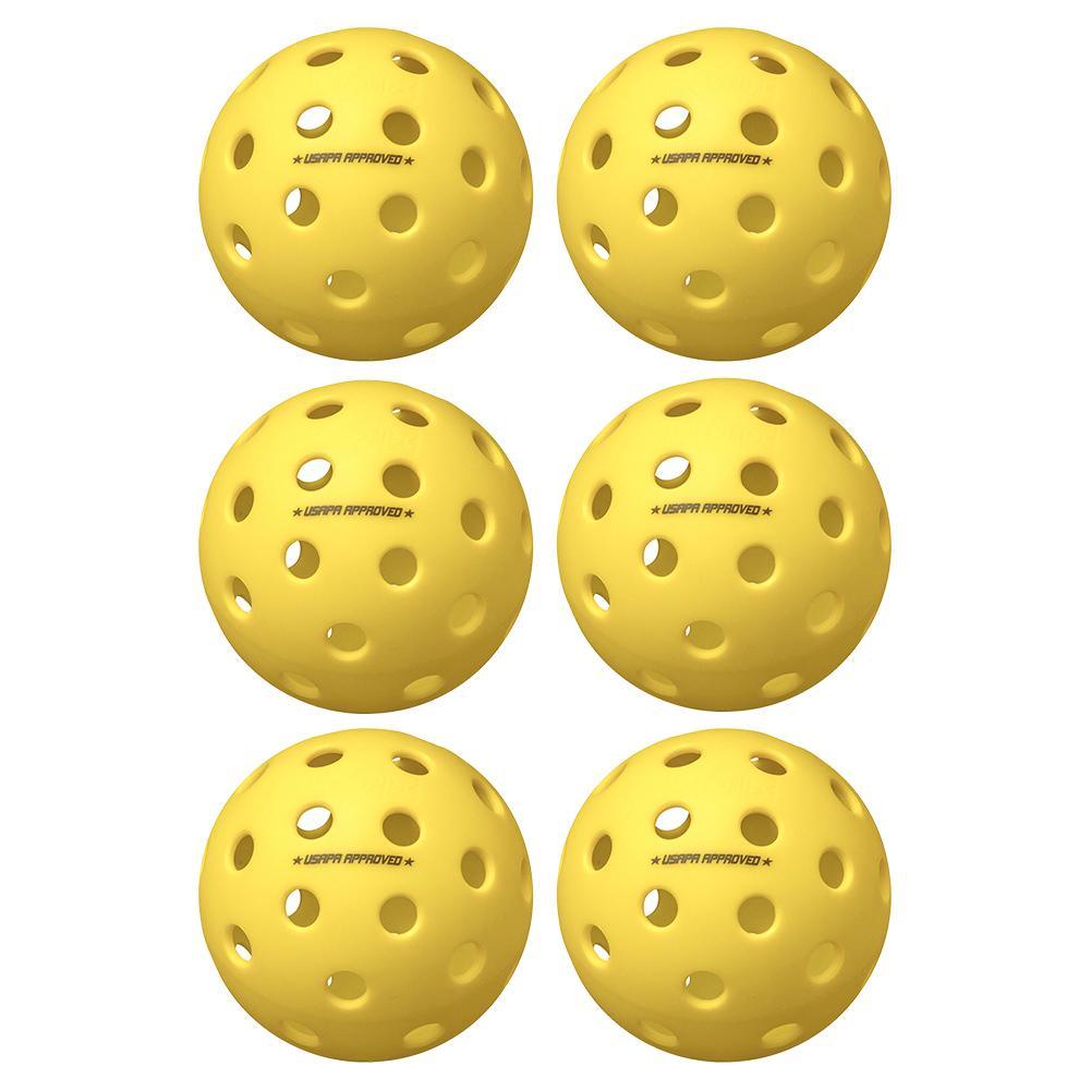 Fuse G2 Outdoor Pickleballs Yellow 6-Pack Balls Onix