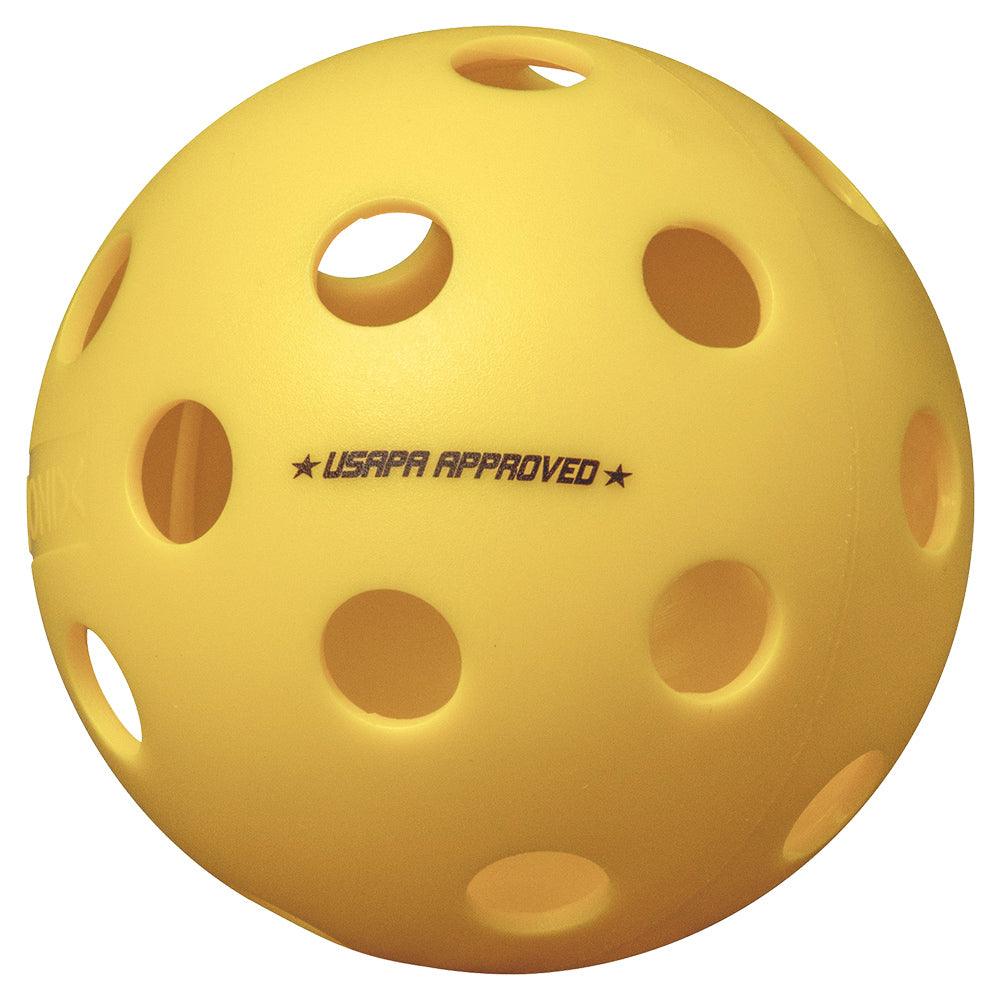 Fuse Indoor Pickleballs Yellow 3-Pack Balls Onix
