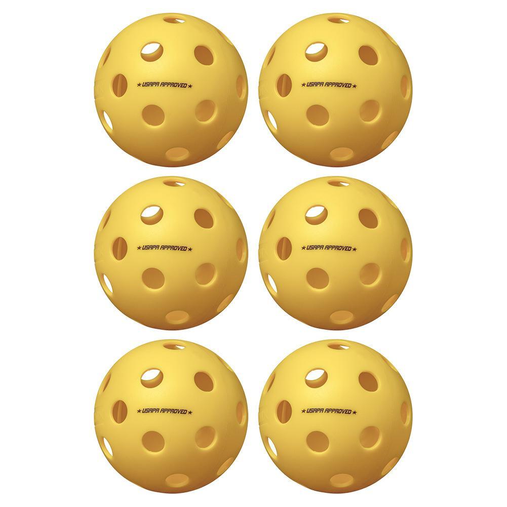 Fuse Indoor Pickleballs Yellow 6-Pack Balls Onix