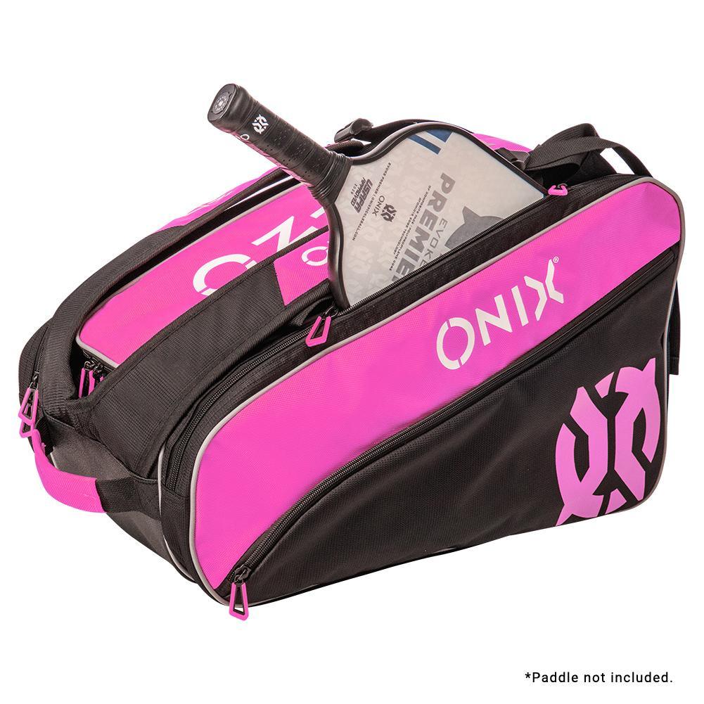Pro Team Pickleball Paddle Bag Pink and Black Bags Onix