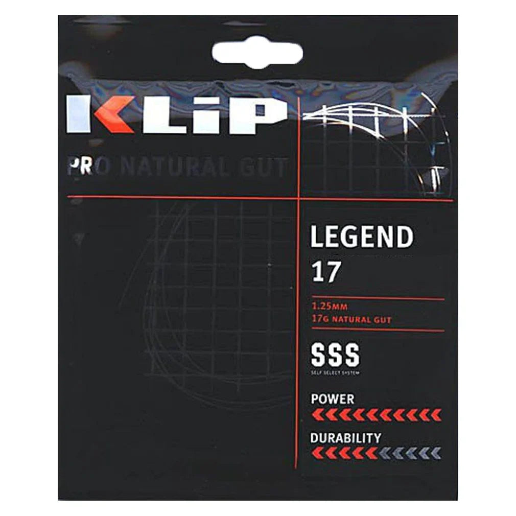 Legend Tour Natural Gut Tennis String Black Strings Klip