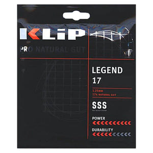 Legend Tour Natural Gut Tennis String Black Strings Klip