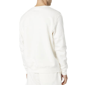 Unisex Garran Soft Fleece Crewneck Sweatshirt Gardenia and Black Apparel Fila
