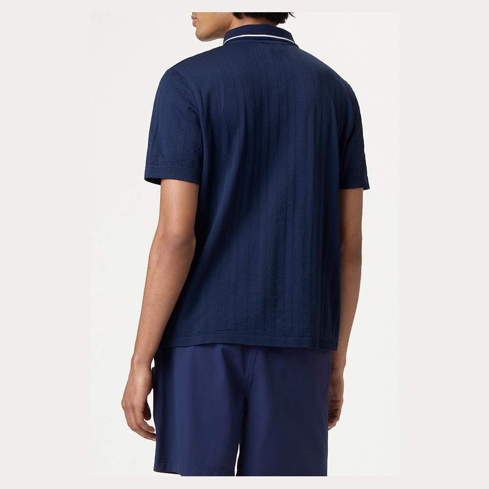 Mens Challenger Cable Zip Tennis Polo Apparel Fila