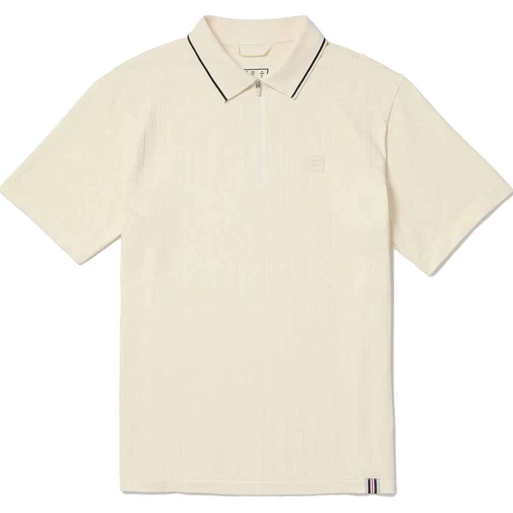 Men`s Challenger Cable Zip Tennis Polo Apparel Fila