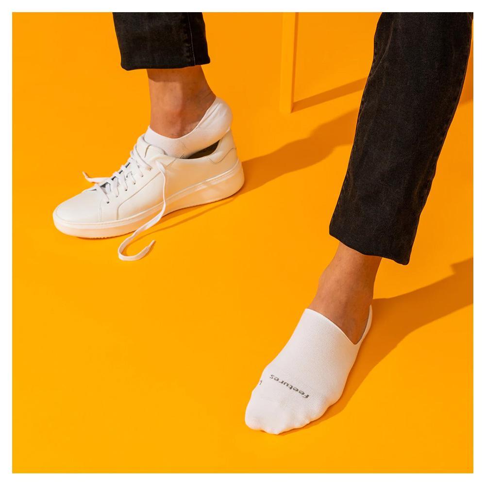 Everyday Men`s Ultra Light Hidden Socks White Socks Feetures