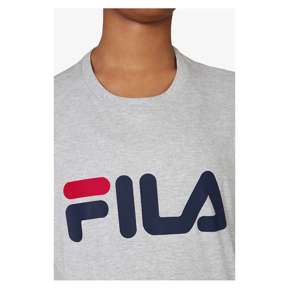 Men`s Classic Logo Tennis Tee Grey Heather Apparel Fila